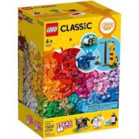 LEGO Classic 11011 Animals Building Blocks 1500 pieces including Ideas Booklet - Picture 1 of 10